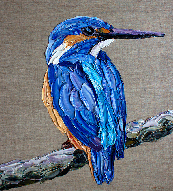 Ever Watchful Kingfisher by Jodie Wells | Lethbridge Gallery